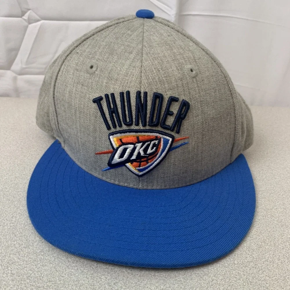 Oklahoma City Thunder OKC NBA Basketball Hat Cap adidas fitted 7 3/8